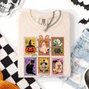XXXL Ivory Cream Classic Halloween Ghost Black Cat Pumpkin Witch Spooky Season Comfort Colors Tee