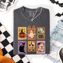 Small Pepper Dark Gray Classic Halloween Ghost Black Cat Pumpkin Witch Spooky Season Comfort Colors Tee
