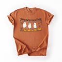 Large Yam Hanging With My Boos Ghosts Halloween Spirits And Grinning Pumpkins For A Spooky Fun Night Comfort Colors Tee