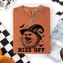 XXL Yam Hiss Off Cat Halloween Witch Funny For Cat Lovers And Halloween Enthusiasts Comfort Colors Tee