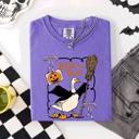 XL Violet Purple Honk Or Treat Cute Goose Halloween Witch Graphic Celebration Edition Comfort Colors Tee