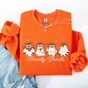 Large Orange Howdy Ghouls, Cowboy Ghosts, Western, Halloween Sweatshirt