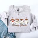 XXXL Ash Light Gray Howdy Ghouls, Cowboy Ghosts, Western, Halloween Sweatshirt
