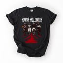 Small Black Howdy Halloween, Cowgirls, Western, Spooky Limited Edition Collection Comfort Colors Tee