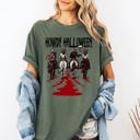 XL Moss Dark Green Howdy Halloween, Cowgirls, Western, Spooky Limited Edition Collection Comfort Colors Tee
