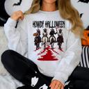 XXL Ash Light Gray Howdy Halloween Cowgirls Western Spooky Vintage Inspired Parade Edition Sweatshirt