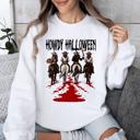 Large White Howdy Halloween Cowgirls Western Spooky Vintage Inspired Parade Edition Sweatshirt