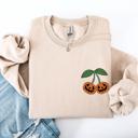  Jack O Lantern Cherry Halloween Vintage Retro Cozy Autumn Night In Graphic Sweatshirt