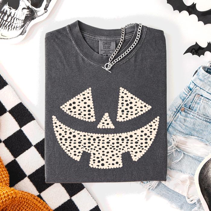 Jack-O-Lantern Dalmatian Print Halloween Night Parade Edition Comfort Colors Tee