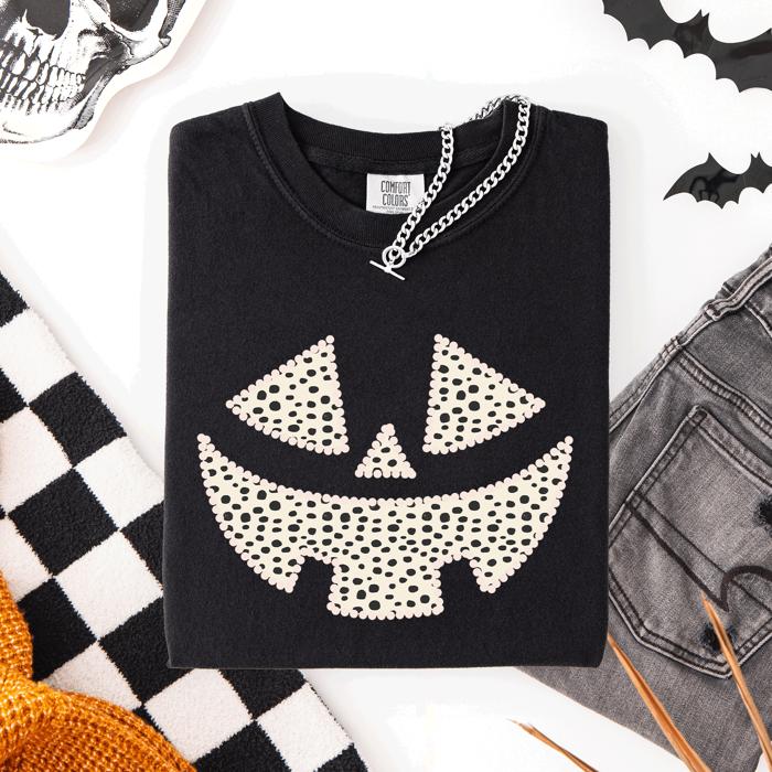 Jack-O-Lantern Dalmatian Print Halloween Night Parade Edition Comfort Colors Tee