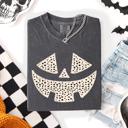 Large Pepper Dark Gray Jack-O-Lantern Dalmatian Print Halloween Night Parade Edition Comfort Colors Tee