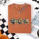 XXL Yam Jack O Lanterns Faux Quilt Classic Halloween Fall Autumn Trad Comfort Colors Tee