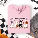 XXXL Blossom Light Pink Let's Go Ghouls Funny Geese Goose Halloween Witch Spooky Season Comfort Colors Tee