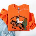  Long Live Cowghouls And Cowgirls Western Halloween Spooky Spirit Vibe Sweatshirt
