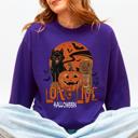 XXXL Purple Long Live Halloween Retro Classic Vintage Graphic Cozy Fleece Limited Edition Sweatshirt
