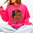 Large Crunhberry Bright Pink Long Live Halloween Retro Classic Vintage Graphic Cozy Fleece Limited Edition Sweatshirt