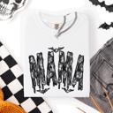Large White Mama Faux Lace Halloween Coquette Cute Fashion Statement Special Edition Comfort Colors Tee