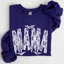  Mama Faux Lace Halloween Coquette Inspired Vintage Gothic Graphic Cozy Sweatshirt