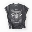  Ouija Board Spooky Tarot Halloween Witch Moonlight Seance Mystic Symbols Night Sky Hauntings Comfort Colors Tee