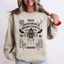 XXXL Sand Ouija Board Spooky Tarot Halloween Witch Mystic Symbols Divination Circle Edition Sweatshirt
