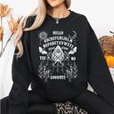 XXL Black Ouija Board Spooky Tarot Halloween Witch Mystic Symbols Divination Circle Edition Sweatshirt