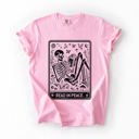  Read In Peace Halloween Skeleton Tarot Books Library Spooky Edition Comfort Colors Tee