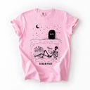 XXL Blossom Light Pink Read In Peace Skeleton RIP Halloween Booktok Bookish Library Edition Comfort Colors Tee