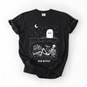 Medium Black Read In Peace Skeleton RIP Halloween Booktok Bookish Library Edition Comfort Colors Tee