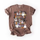 XXXL Espresso Reading Ghosts Bookish Library Spooky Halloween Booktok Classic Literary Lovers Cozy Comfort Colors Tee