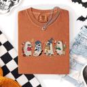 XXL Yam Reading Ghosts, Witches, Wizards Halloween Night Book Lovers Illustration Comfort Colors Tee