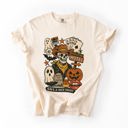  Retro Skeleton Motel Classic Vintage Halloween Night Edition Deluxe Collectible Comfort Colors Tee