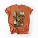 Large Yam Retro Skeleton Motel Classic Vintage Halloween Night Edition Deluxe Collectible Comfort Colors Tee