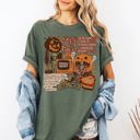 XXL Moss Dark Green Retro Trick Or Treat Creep Halloween Spooky Vintage Inspired Classic Nostalgia Comfort Colors Tee
