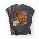XXL Pepper Dark Gray Retro Trick Or Treat Creep Halloween Spooky Vintage Inspired Classic Nostalgia Comfort Colors Tee
