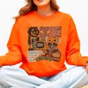 XXXL Orange Retro Trick Or Treat Creep Halloween Spooky Vintage Nostalgia Throwback Sweatshirt