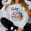  Salem Book Club All Witches Welcome Bookish Booktok Classic Vintage Halloween Reading Books Sweatshirt