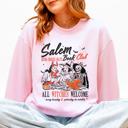 XXXL Light Pink Salem Book Club All Witches Welcome Bookish Booktok Classic Vintage Halloween Reading Books Sweatshirt