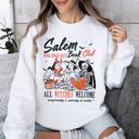 XXXL White Salem Book Club All Witches Welcome Bookish Booktok Classic Vintage Halloween Reading Books Sweatshirt