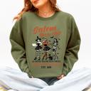 XXL Military Green Salem Book Club Est. 1692 Retro Classic Vintage Halloween Reading Books Sweatshirt