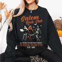 Small Black Salem Book Club Est. 1692 Retro Classic Vintage Halloween Reading Books Sweatshirt