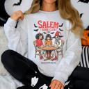 Large Ash Light Gray Salem Book Club Halloween Reading Library BookTok Inspired Vintage Cozy Sweatshirt