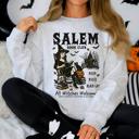 Medium Ash Light Gray Salem Book Club Rocking Chair Retro Classic Vintage Halloween Reading Books Sweatshirt