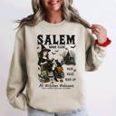 XXXL Sand Salem Book Club Rocking Chair Retro Classic Vintage Halloween Reading Books Sweatshirt