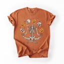  Skeleton Juggling Halloween Jack O Lantern Artwork Featuring Retro Vibes Comfort Colors Tee