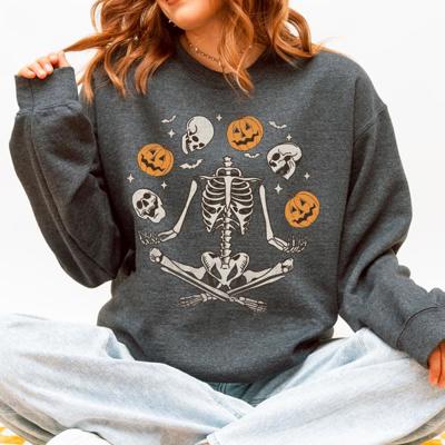 Skeleton, Juggling, Halloween, Jack-O-Lantern Sweatshirt