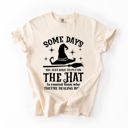 XXL Ivory Cream Some Days You Have To Put On The Hat Witch Halloween Sassy Graphic Comfort Colors Tee