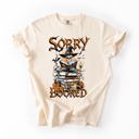 XL Ivory Cream Sorry I'm Booked Skeleton Halloween Library Reading Edition Exclusive Comfort Colors Tee