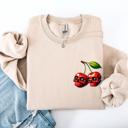 XXXL Sand Spooky Skull Cherries Halloween Skeleton Stars Night Sky Ghosts Haunted Festival Scene Sweatshirt