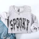  Spooky Faux Lace Halloween Coquette Embellished Vintage Gothic Ornament Sweatshirt