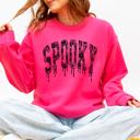  Spooky Faux Lace Halloween Coquette Embellished Vintage Gothic Ornament Sweatshirt